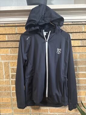 Ping Sensordry Women’s Waterproof Golf Jacket Size Medium Grey / Black Pockets